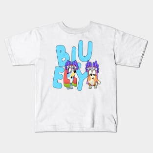 Bluey and Bingo Funny Animated Movie funny Kids T-Shirt